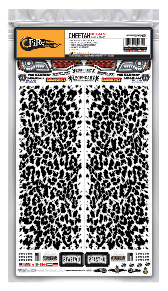 CHEETAH DECALS