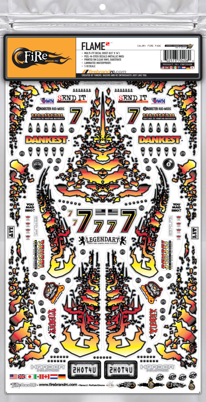 FLAMES 2 DECALS (Fire-Fade)