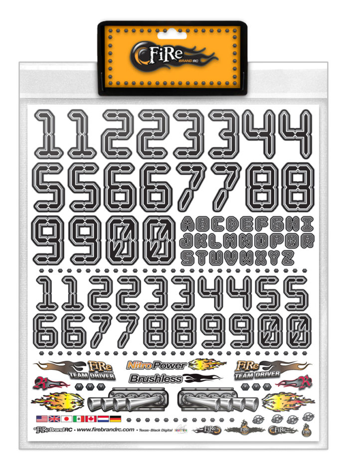 NUMB3RS™ DIGITAL BLACK w/WHITE