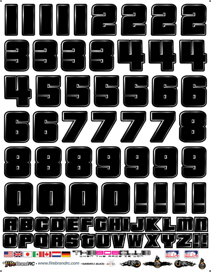 NUMB3RS 2 LIBERTY DECALS (Black w/Silver) - Image 2