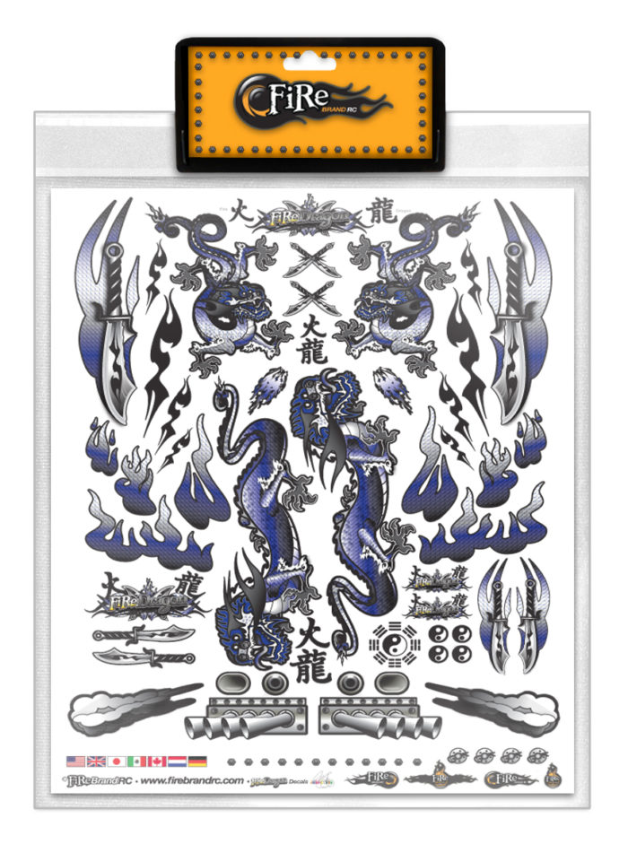 DRAGON BLUE DECALS