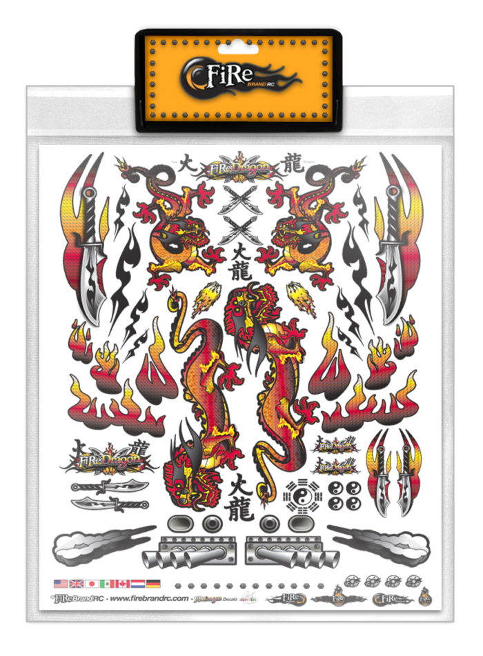 DRAGON ORANGE DECALS