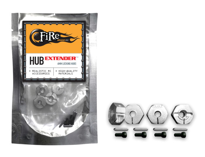 LOCKING HEX HUB 6mm (Set of 4)