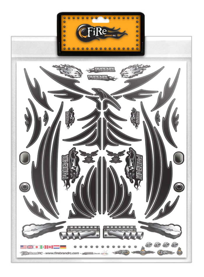PHOENIX BLACK DECALS