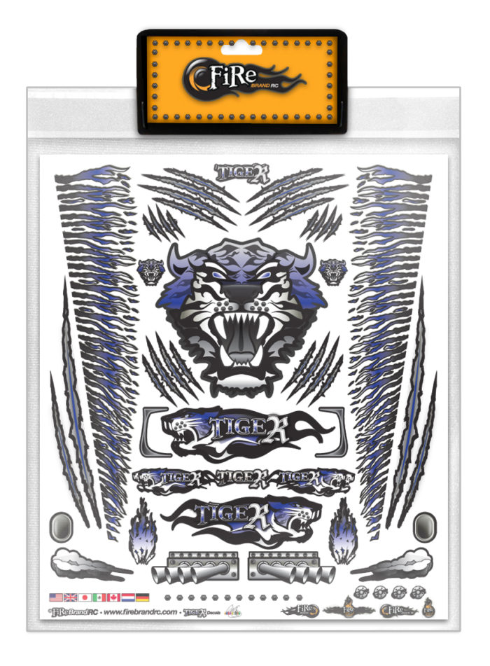 TIGER BLUE DECALS