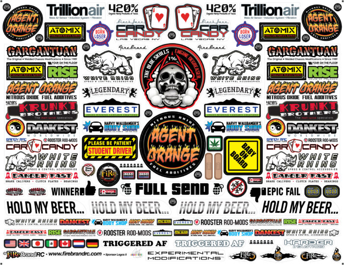 SPONSOR LOGOS 5 DECALS - Image 2